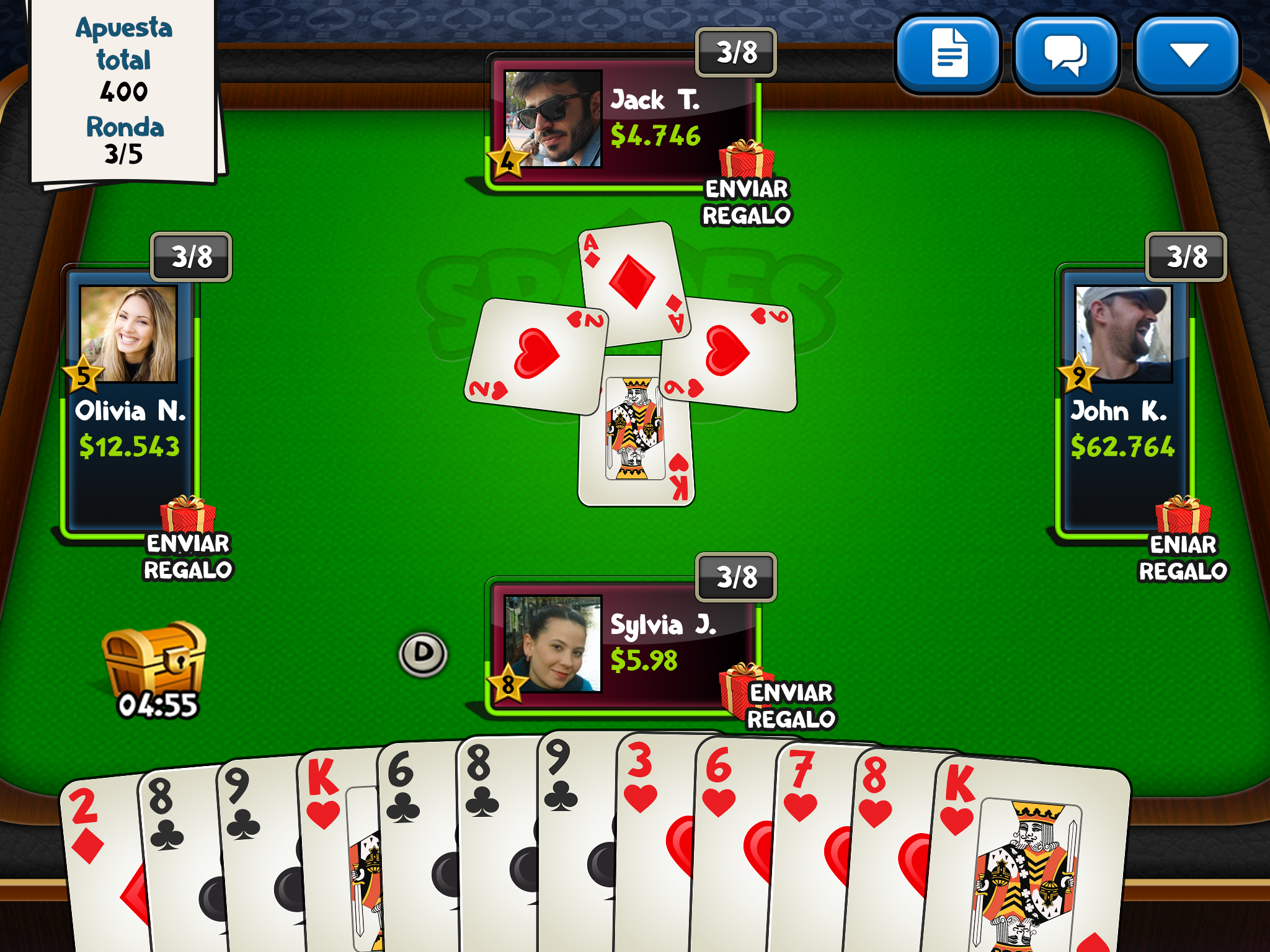 Android application Spades Plus - Card Game screenshort