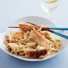 Dumplings with Soy Slaw