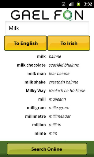 Gaelfon Irish Translator
