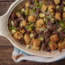 Polenta, Sausage, Apple Stuffing