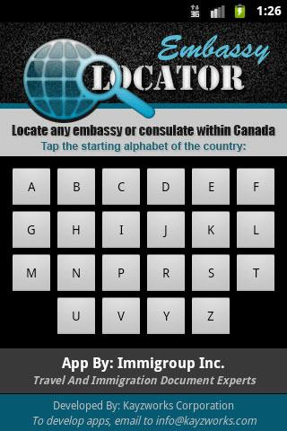 【免費旅遊App】Embassy Locator-APP點子