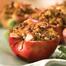 Easy Cornbread-Sausage Stuffed Apples