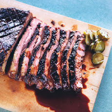 Braised Brisket with Bourbon-Peach Glaze