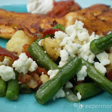 Vegetable Saute With Blue Cheese