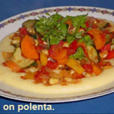 Mexican Vegetables on Cornbread