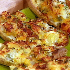 Double Stuffed Potatoes with The Works