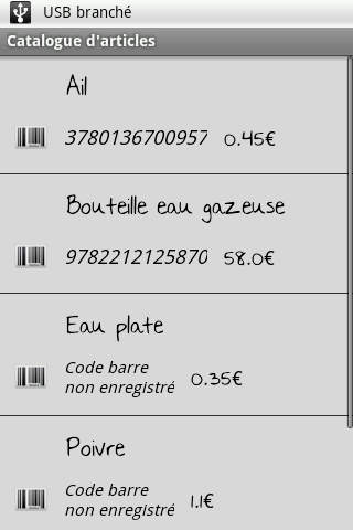 Liste de courses