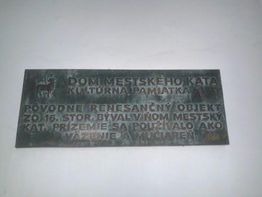 Katov Dom Memorial Table 