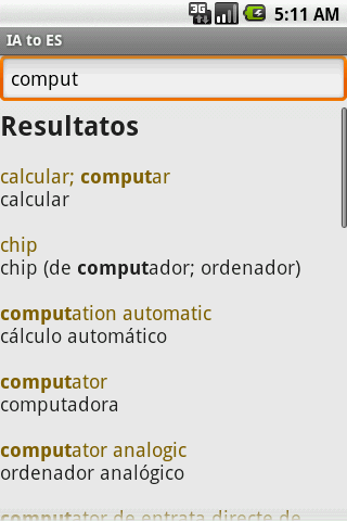 Interlingua to Espaniol