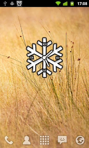 Clocky Snowflake winter clock