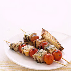 Grilled Fish Kabobs with Cherry Tomatoes