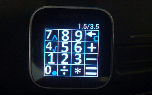 【免費生產應用App】Calculator for Sony SmartWatch-APP點子