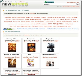 nowTors, cerca torrent