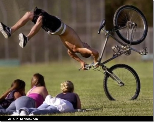 Caída en bicicleta