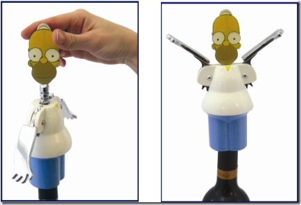 Sacacorchos de homero