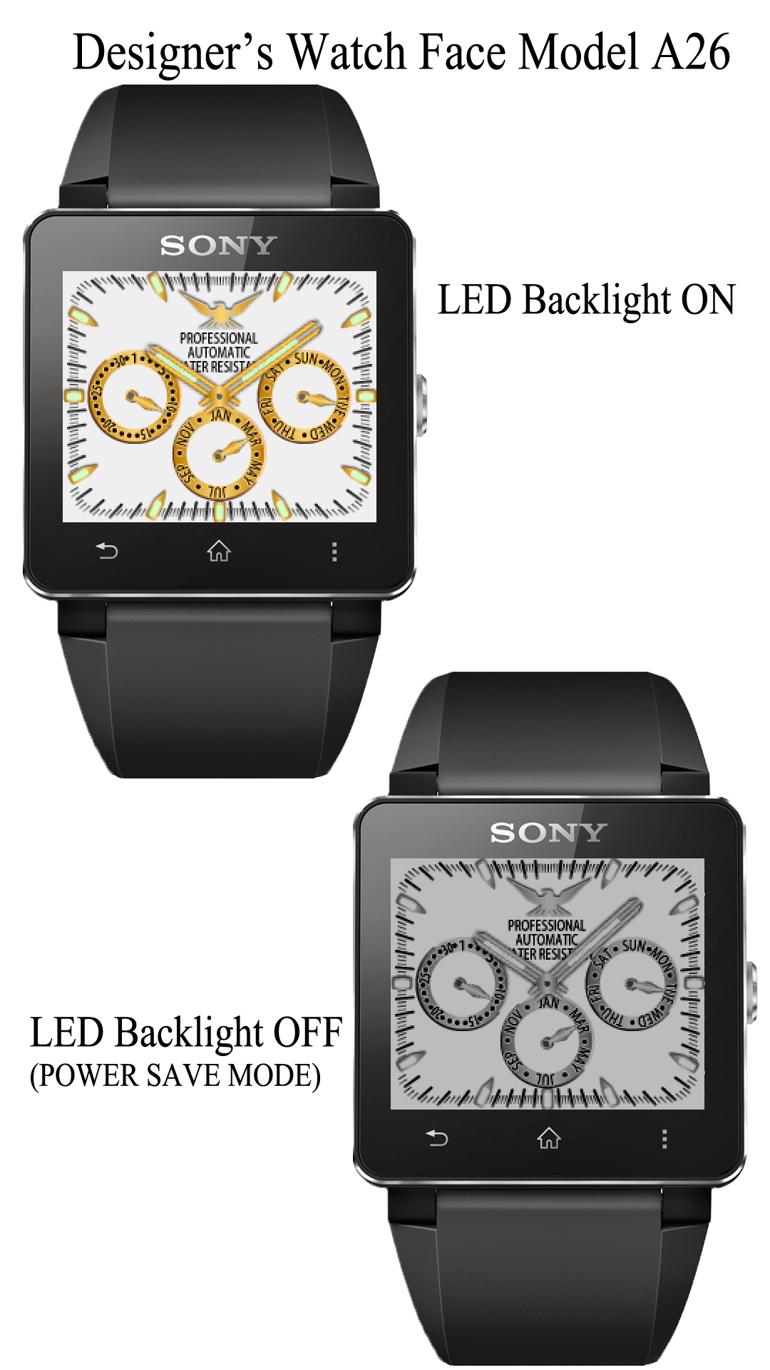 Android application A26 WatchFace for SmartWatch2 screenshort