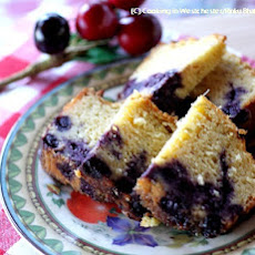 Mint and Lime Blueberry Cake