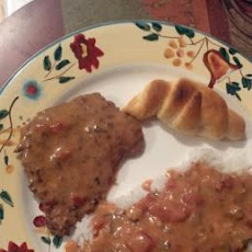 Easy Oven Steak With Creamy Tomato Gravy