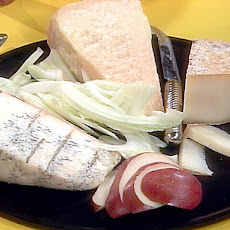 The Last Course Sampler: Italian Cheeses, Sliced Fennel and Citrus Rings with Brandy