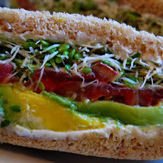 Emerils Kicked-Up B.L.T. Sandwiches with Avocado and Chipotle Mayonnaise