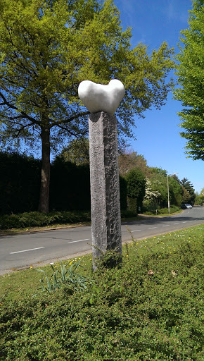 White Blob on a Column