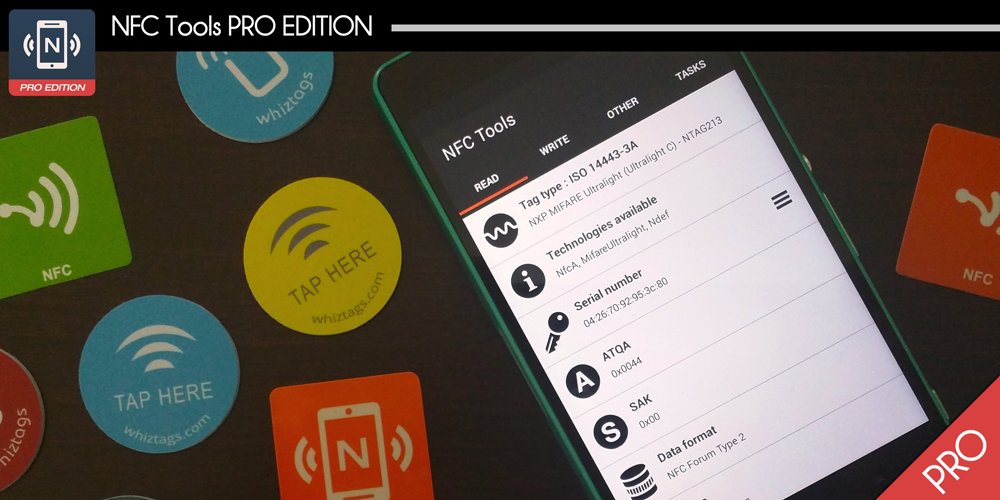 Android application NFC Tools - Pro Edition screenshort