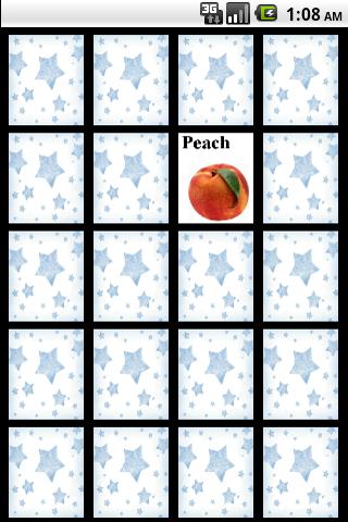 Fruits Vegetables Memory Game