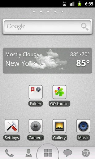 GO Launcher EX Theme Grey