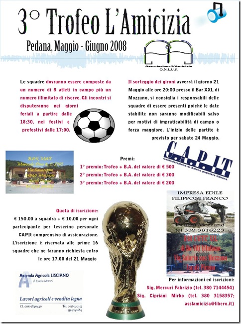 Volantino torneo 2008