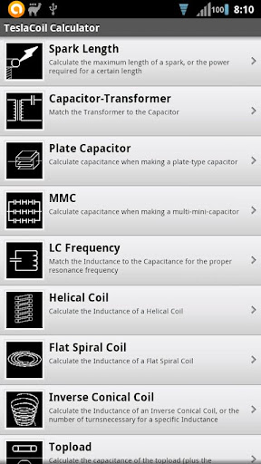 Tesla Coil Calculator