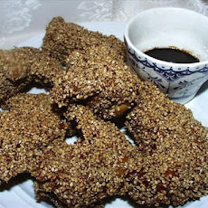 Golden Sesame Chicken With Ginger Dressing
