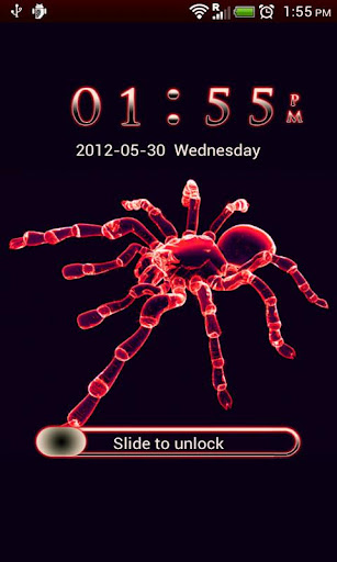 GO Locker Neon Red Spider