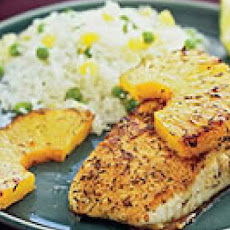 Jerk Fish with Pineapple Rice