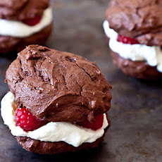 Whoopie Pies with Raspberries and Lemon-Scented Cream