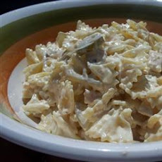Tuna, Noodles, Pickles and Cheese