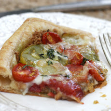 Pesto Tomato Tart with Taleggio and Thyme