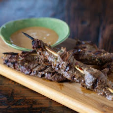 Beef Satay Skewers with Habanero Peanut Sauce Recipe