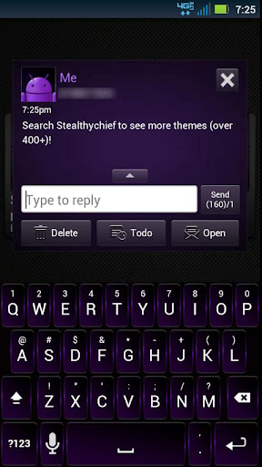 【免費個人化App】GO SMS Dark Purple Theme-APP點子