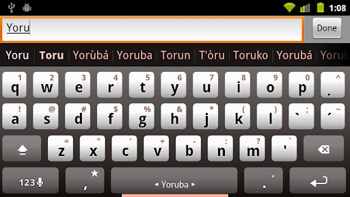 Yoruba Keyboard Plugin
