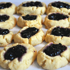 Blueberry Thumbprint Cookies