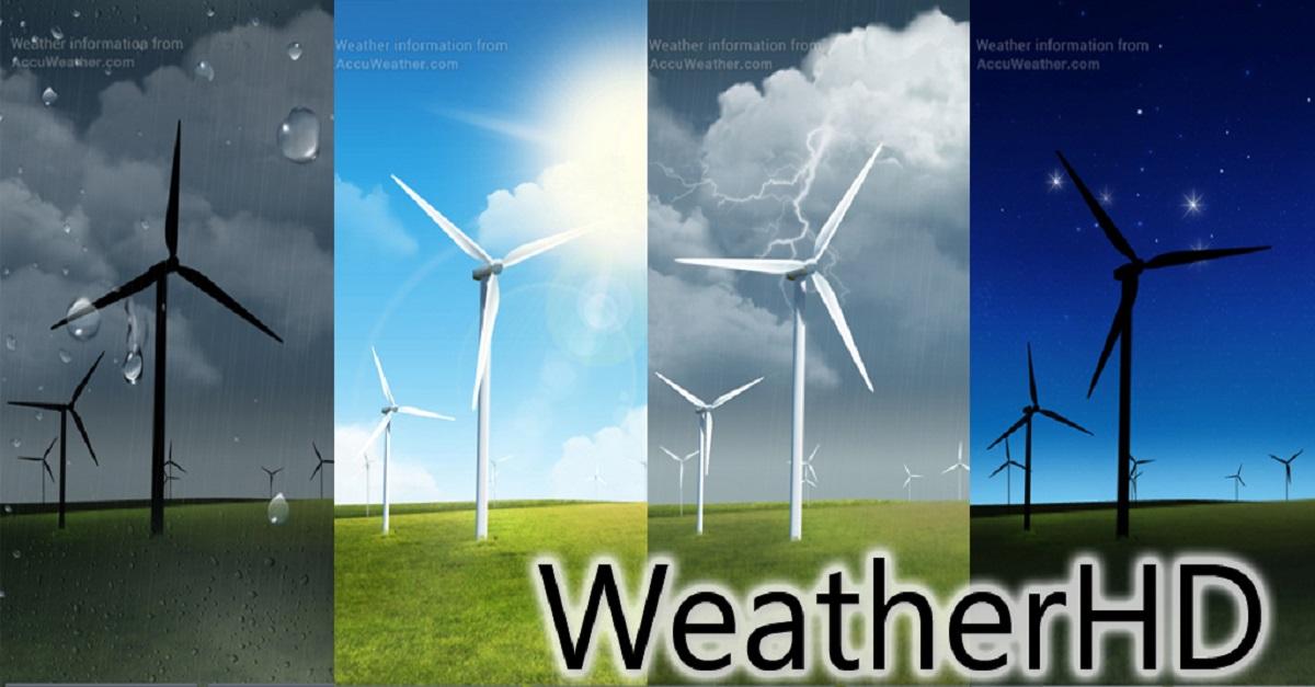 Android application weather HD screenshort