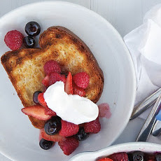 Grilled Brioche with Warm Fruit