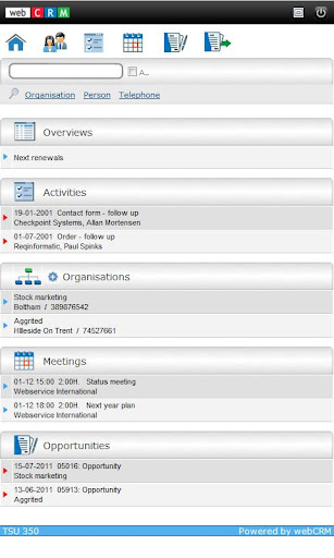 webCRM for Mobile