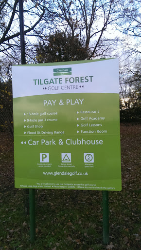 Tilgate Forest Golf Centre Entrance Sign