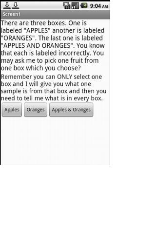 Apples and Oranges