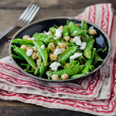 Lemon Dill Snap Peas and Chickpeas