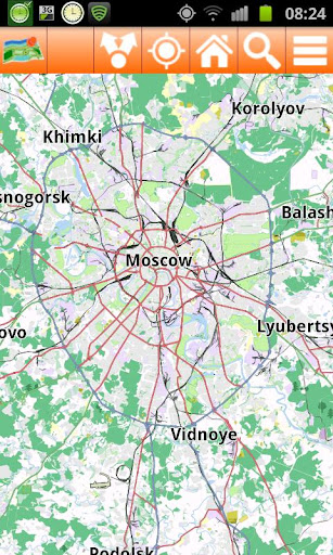 Moscow Offline mappa Map