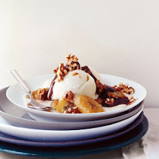 Caramelized Banana Splits with Hot Chocolate Sauce