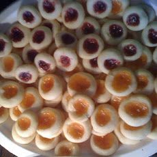 Raspberry Thumbprint Butter Cookies
