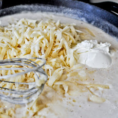 Four Cheese Baked Skillet Mini Rigs